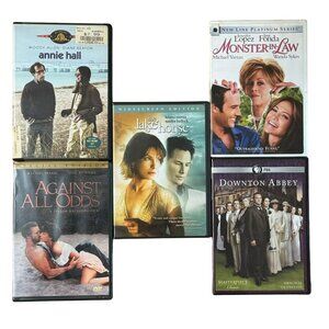 Romance Comedy DVDs Used Lot of 5 Annie Against Odds Lake House Monster Downton